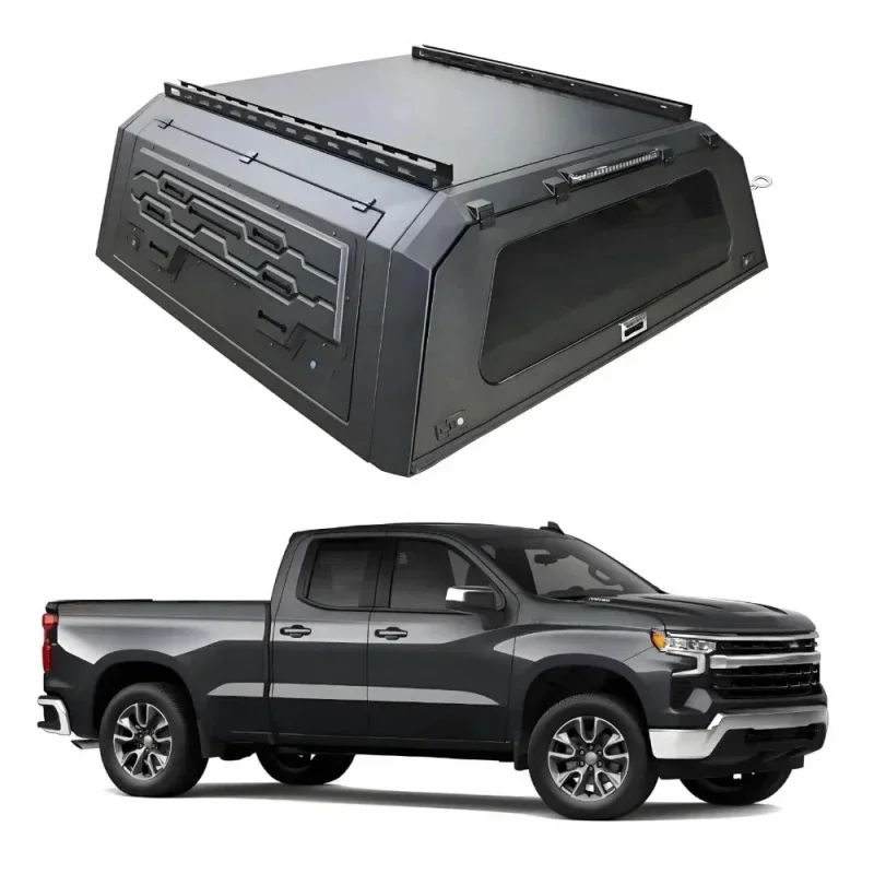High Quality KQX Aluminum Tonneau Cover Pickup Canopy 1500 Sierra 1500 New Body Style 2019-2026
