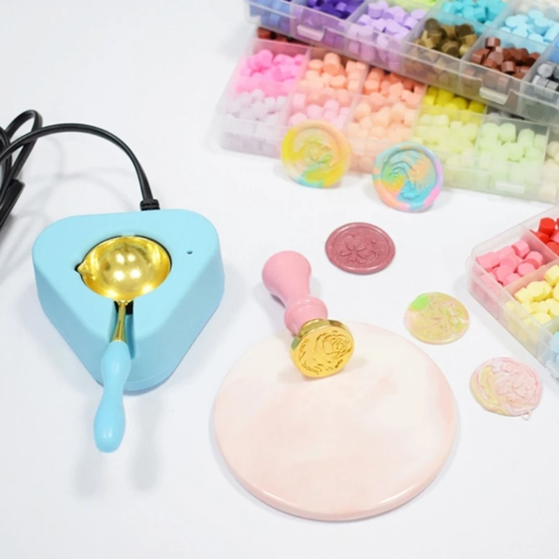 Wax Seal Warmer Lò Sáp Nồi cho Con Dấu Sáp Tem Thư Phong Bì Niêm Phong