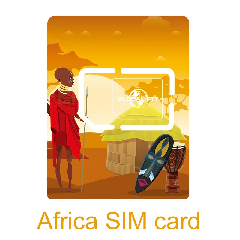 Carte sim Iot Global-ptt pour walkietalkie POC, internet, radio, sculpture 4G, sans puce d'enregistrement, Afrique du Sud, Ghana, Nigeria