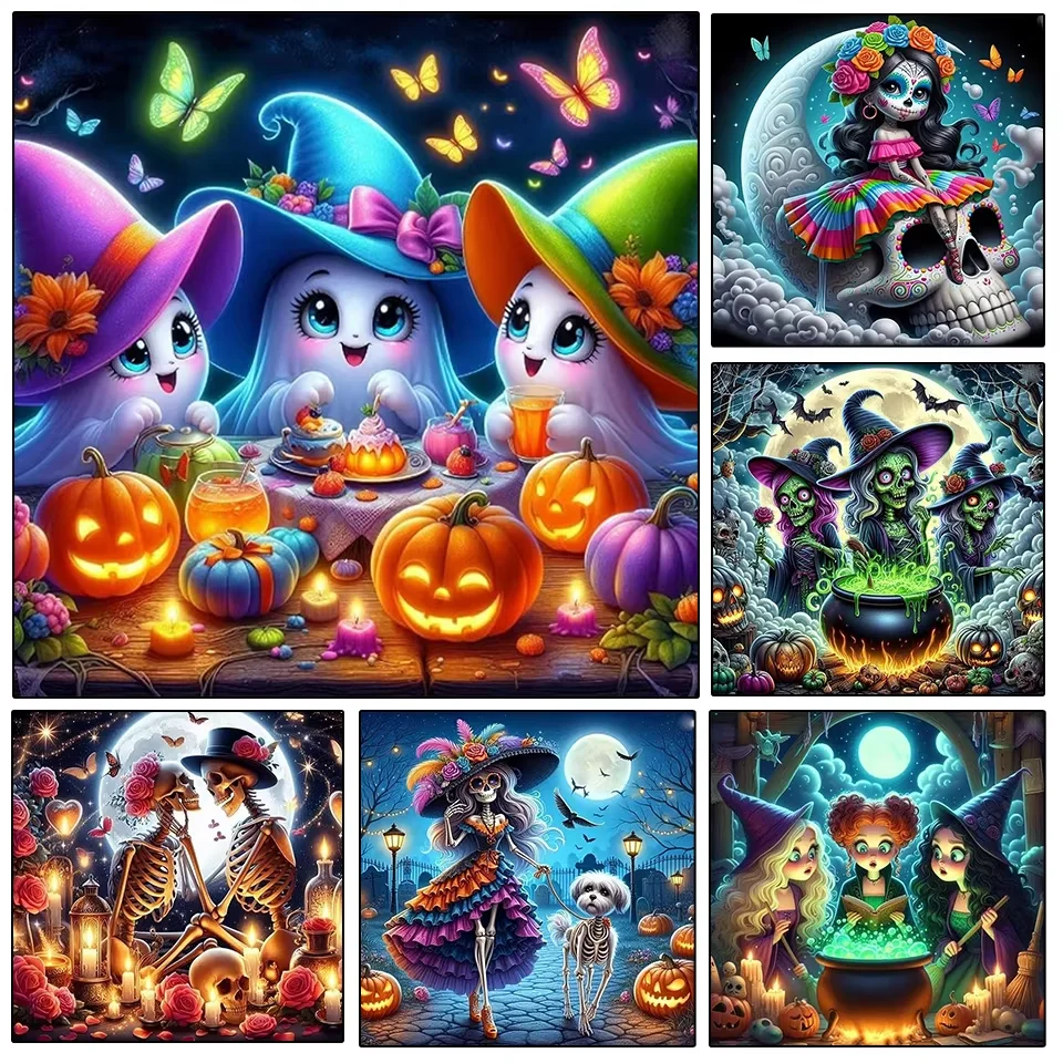 

Halloween Cute Ghost DIY Jigsaw Puzzles for Challenging Family Activity Games Party Birthday Gift High Quality Home Decor