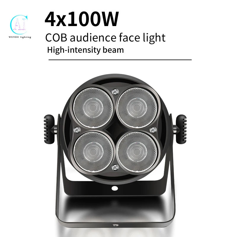 

4x100W RGBW COB 5 Waterproof Audience Light Stage Light 400w COB DMX dj Light Outdoor Strobe Stage Light