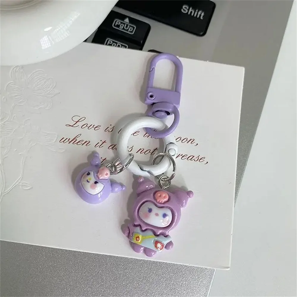 Kawaii Hello Kitty Cartoon Key Ring Pendant, Cute Sanurgente, Girls Birthday Gift, Couple School Bag Pendant