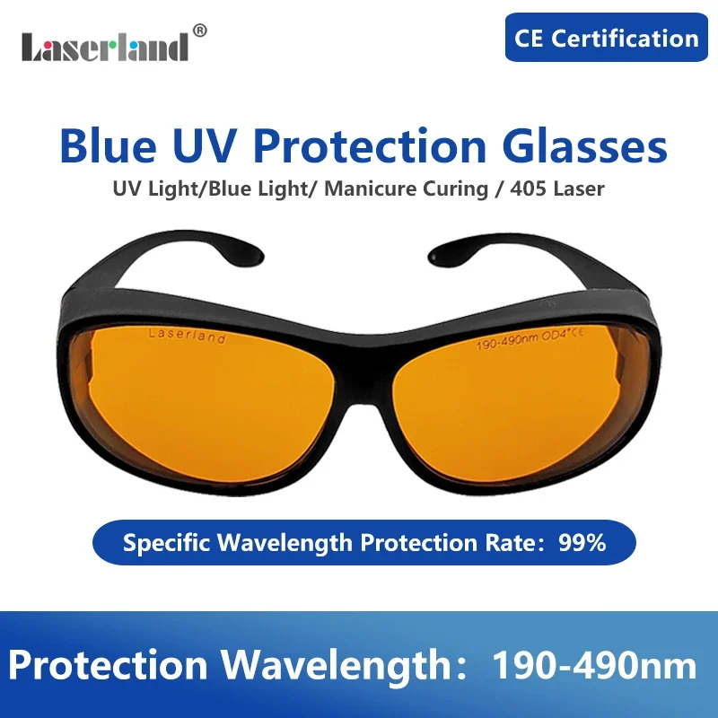 Ultraviolet UV Blue Violet Manicure Dental Department Safety Laser Protection Glasses Goggles