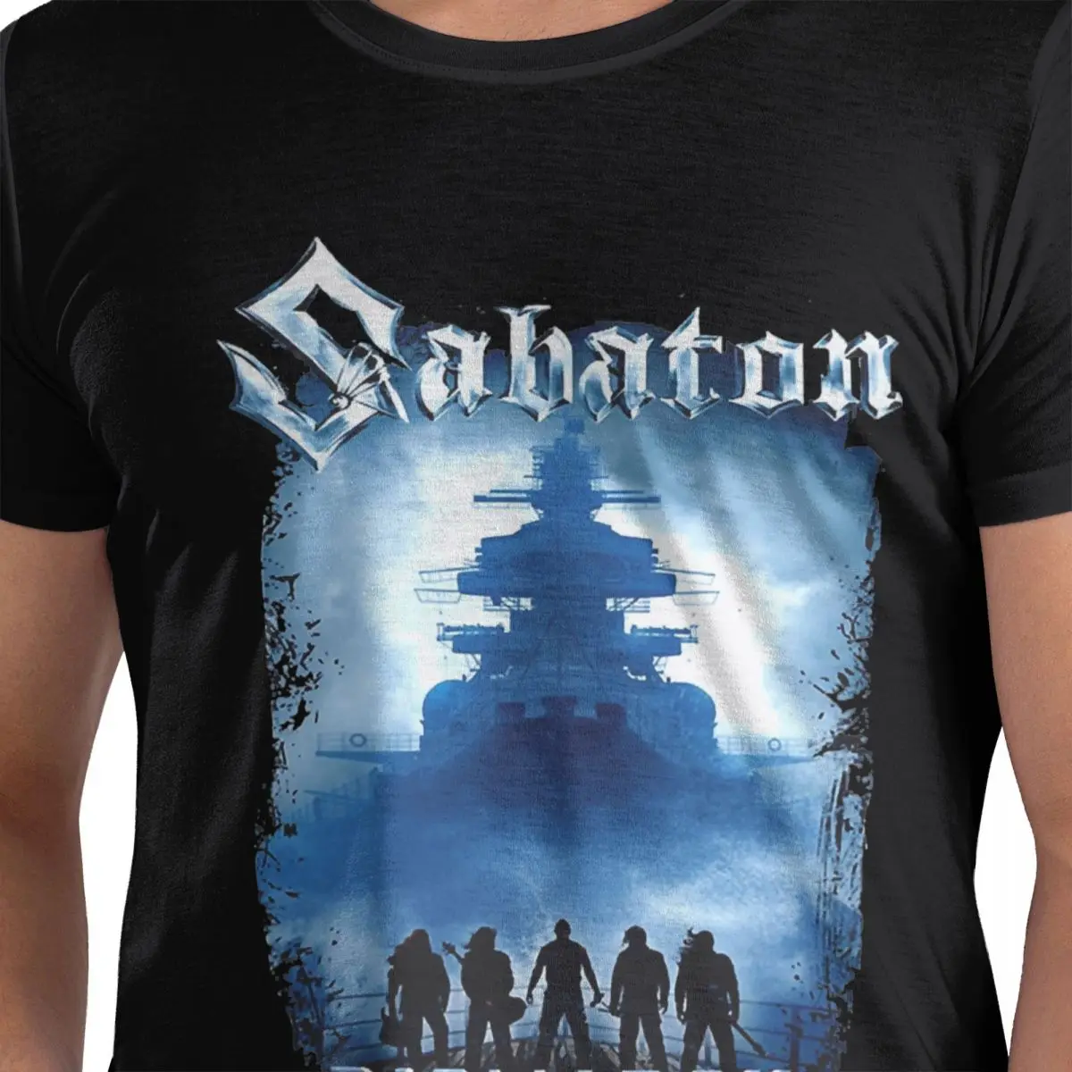 Streetwear T-Shirt Heavy Metal Music BISMARCK Fun Cotton T-Shirts S-Sabatons Band Fashion Tee Shirt for Man Short Sleeve Clothes