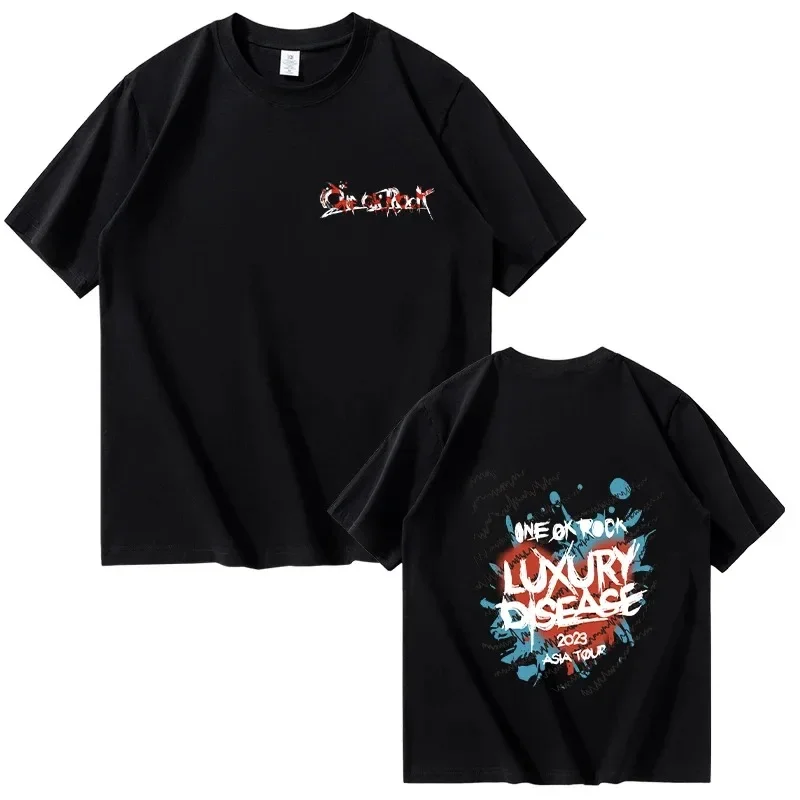 

One Ok Rock Print T-shirt Men's Fashion Summer 100% Cotton T-shirt Casual Harajuku Hip-hop Street Trend Short Sleeve Top