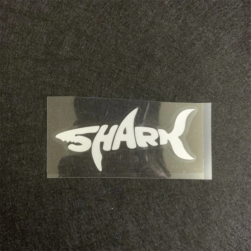 2Pcs Car Sticker SHARK Waterproof Reflective Sticker Decorative Body Stickers Shielding Scratches Electric Motorcycle Modified