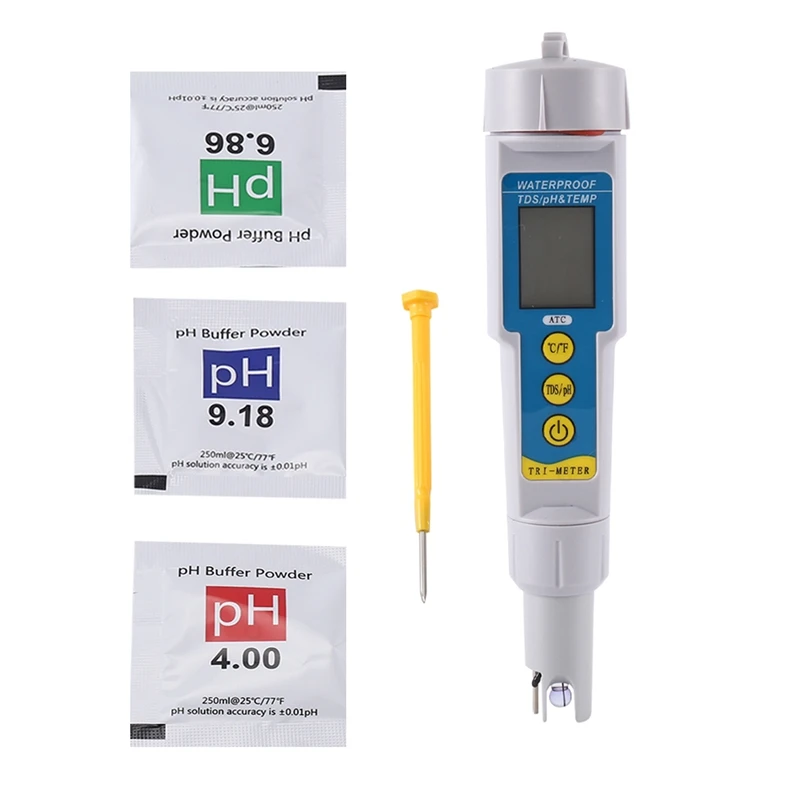 Water Quality Pen PH-986 Multifunctional PH/TDS/Temperature Test Pen Tester Water Quality Detection