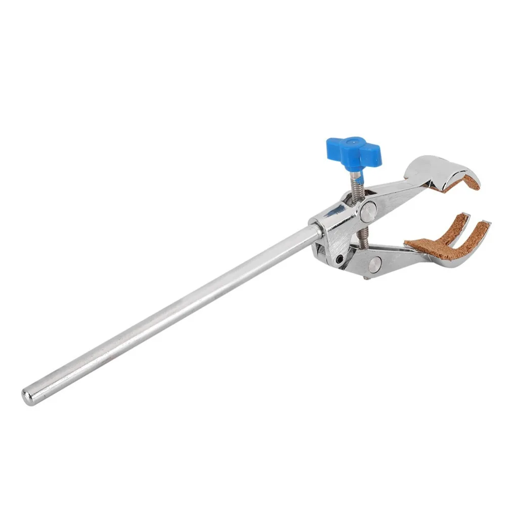Zinc Alloy Lab Flask Clamp Anti Slip Pad Adjustable Jaw Beaker Holder Heavy Duty Rotatable Head Four Prong Clamp