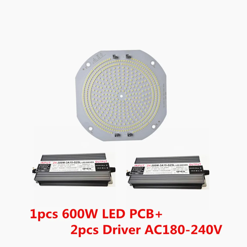 Imagem -05 - Led Pcb Mais Driver Ac180240v Floodlight 300w 500w 600w 800w 1000w Tower Crane Lâmpada Outdoor High Bay Light Substituir Placa Faça Você Mesmo Kits