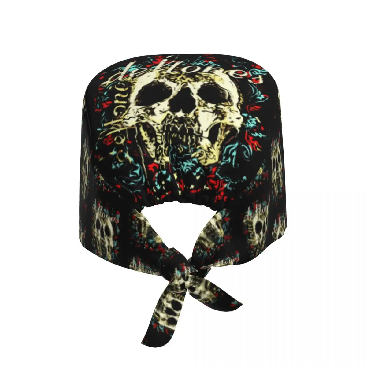 Banda de metal deftones respirável esfrega chapéu cirúrgico esfrega bonés unisex enfermagem chapéus de cabelo trabalho esfrega chapéu para farmácia hospitalar