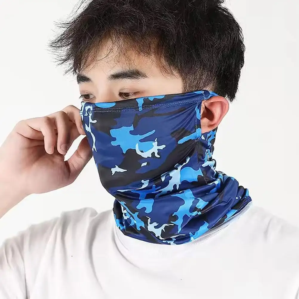 

Print Sunscreen Mask For Men Women Summer Face Neck UV Protection Ear Scarf Hip Hop Outdoor Cycling Bandana Scarf X0K9