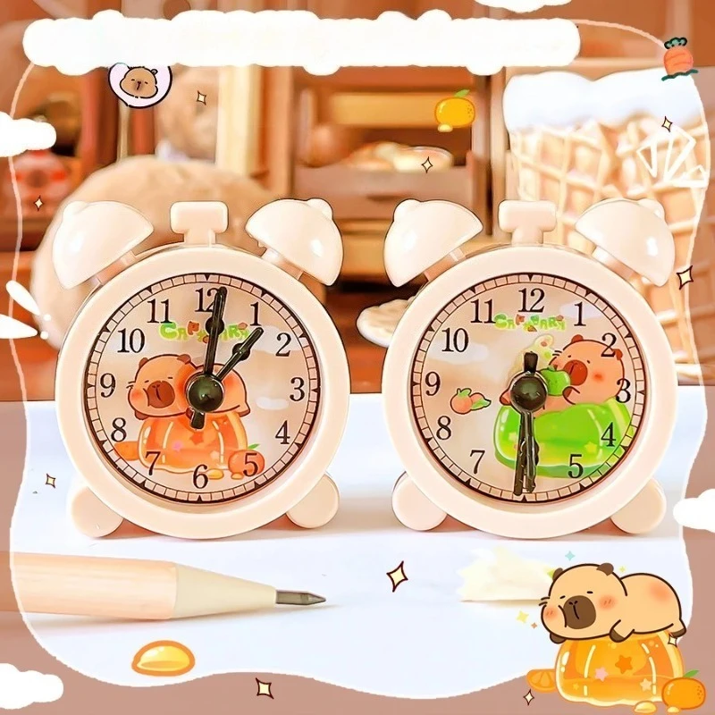 2Pcs Capybara Alarm Clock Shape Double Holes Pencil Sharpener Pencil Multi Purpose Pencil Sharpener For Office School Supplies B