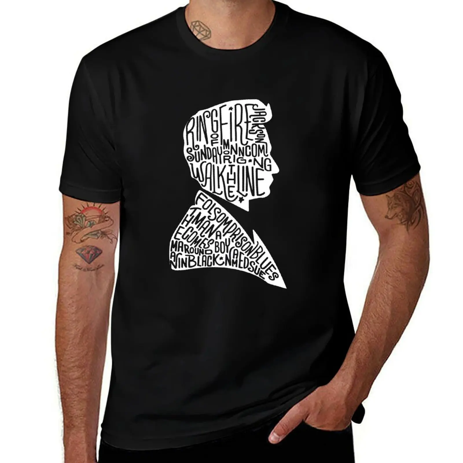 JOHNNY CASH T-Shirt Mechanic Work Tee Shirt T-Shirt