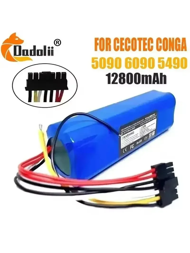 

Replacement Battery Pack 14.8V 12800mAh for CONGA 5090 6090 5490 Mopping Robot by Netease Intelligent Manufacturing NIT Model