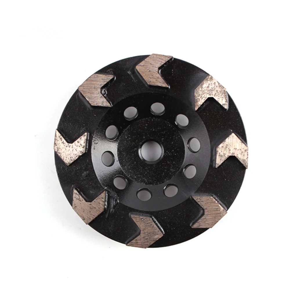 GD85 Stone Grinding Pad 6 Inch Diamond Concrete Floor Cup Wheels with Eight Arrow Segments M14 Screw Hole for Angle Grinder 9PCS