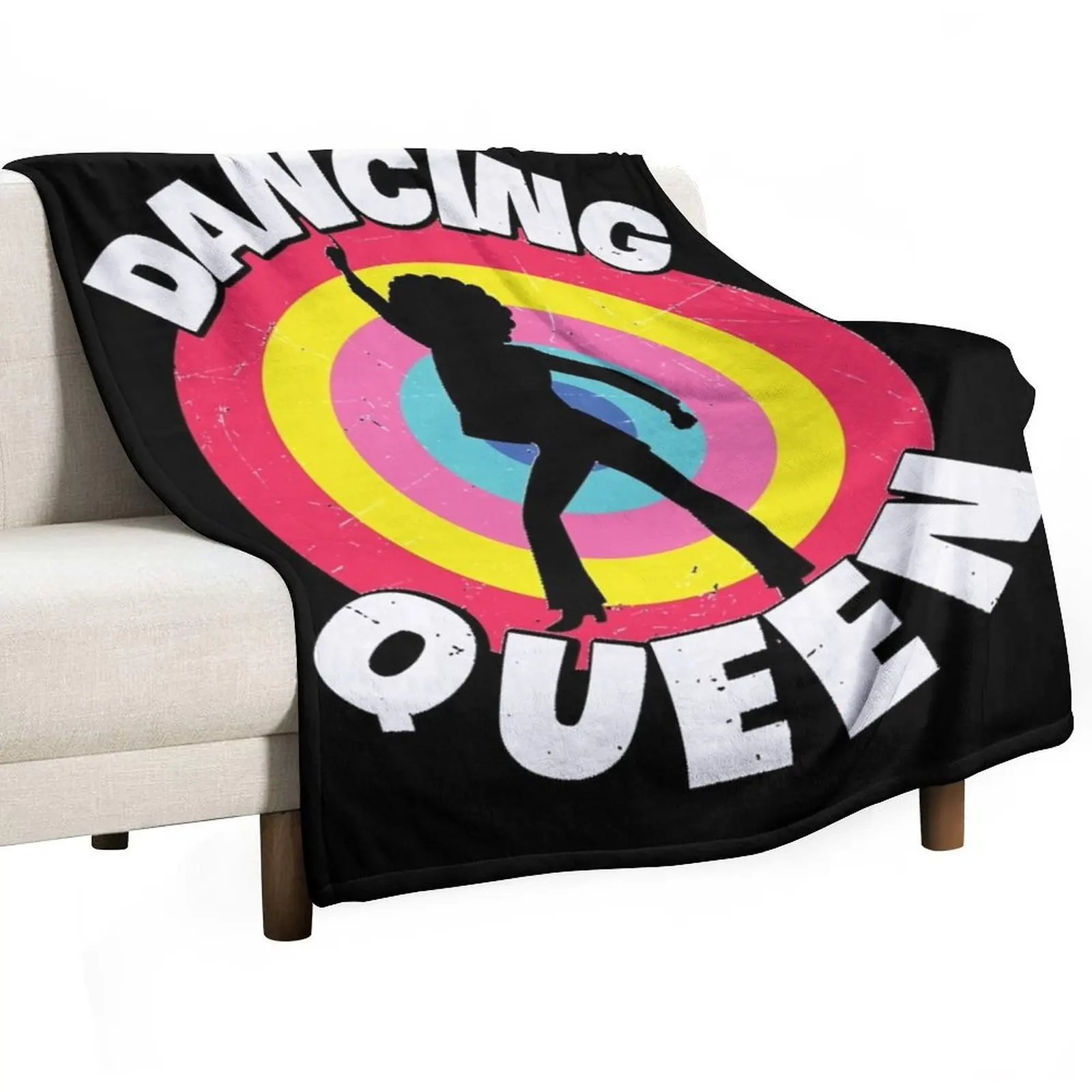 

Dancing-Queen-Roller-Disco-Outfit-Essential-T-Shirt Throw Blanket Shaggy Custom for babies Thermal Blankets
