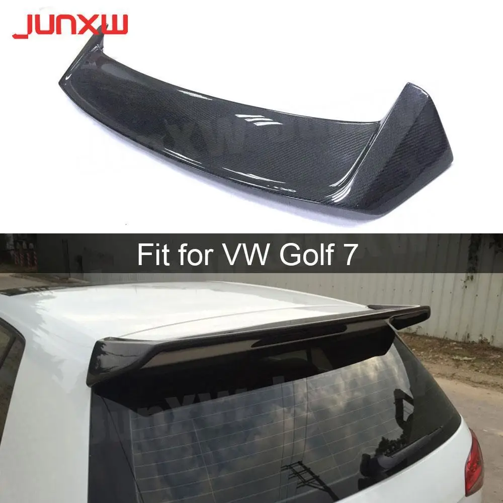 

For MK7 Carbon Fiber Rear Spoiler Roof Wing for VW Golf 7 VII MK7.5 standard GTI R Spoiler 2014-2019 Windshield Decoration