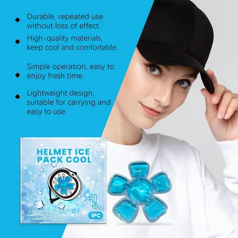 

Ice Pack Hat Headache Ice Pack Helmet Cooling Reusable Flexible Soothing Comfort Pad Cooler For Headache Injuries Wisdom Teeth