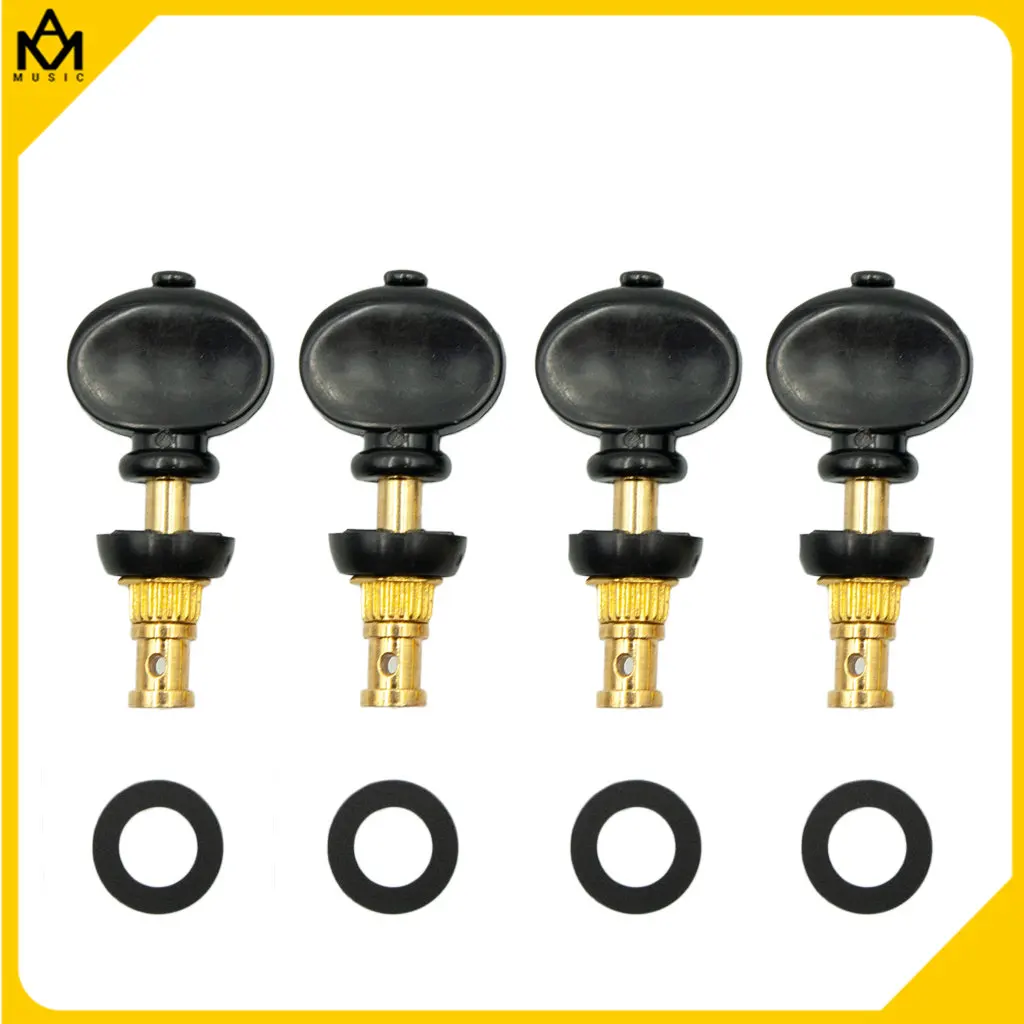 

4 pcs/ 1 set String Tuning Pegs Tuners Machine Heads For 4 String Uke Knob Shaft Winding Chord Small Four String Winding