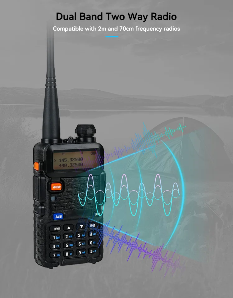 Walkie Talkie UV 5R Radio Communicator VHF UHF Receiver Ham Radio Wireless Devices Portable Radios Long Range Walkie Talkies