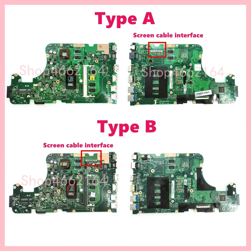 X555UJ Mainboard For ASUS A555UJ A555UA/UB F555UA F555UB/UJ K555UJ K555UB K555UA X555UF X555UA X555UB X555UJ DX992U Motherboard