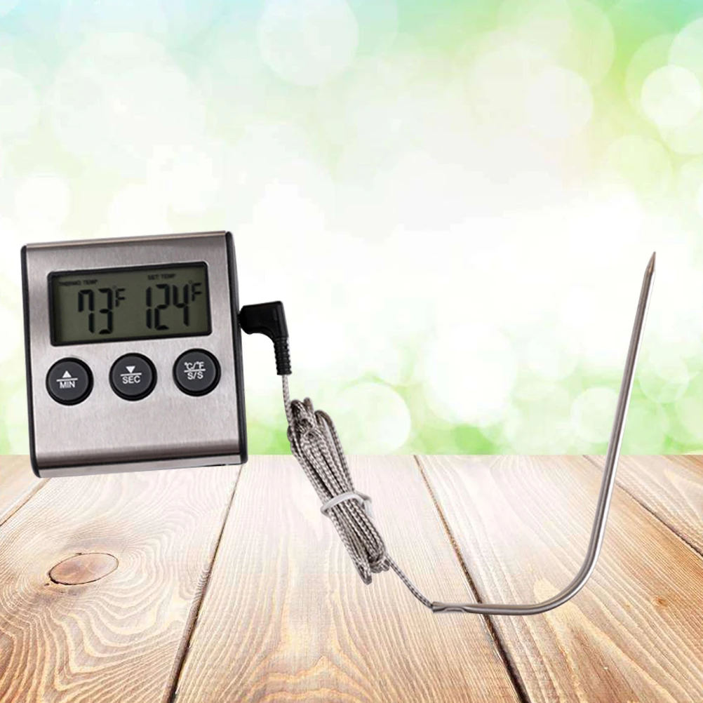 

Digital Meat With Alarm For Barbecue Grilling Smoking Cooking Preprogrammed Temperatures Kitchen Restaurant Use Grill Smoker