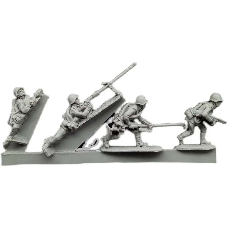 1/72 Scale Die-casting Resin DIY Model Assembly Kit Soviet Anti-tank Infantry Model Toy Unpainted Free Shipping