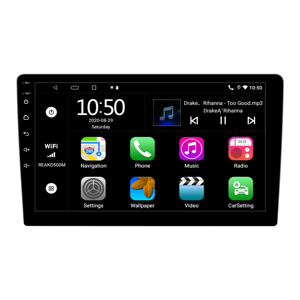 

In stock Android 10 TN screen car dvd player 2+32G radio 2din 9" carplay AHD+FM RDS autoradios