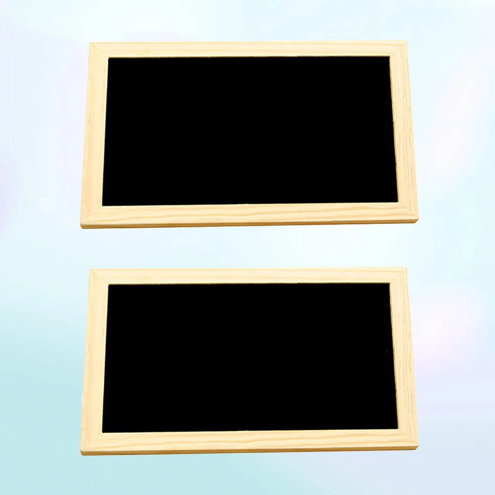 2 قطعة علامات السبورة الخشبية لوحات رسائل قابلة للمسح 30x20 سنتيمتر المحمولة معلقة السبورة جدار ديكور عرض المجلس #2