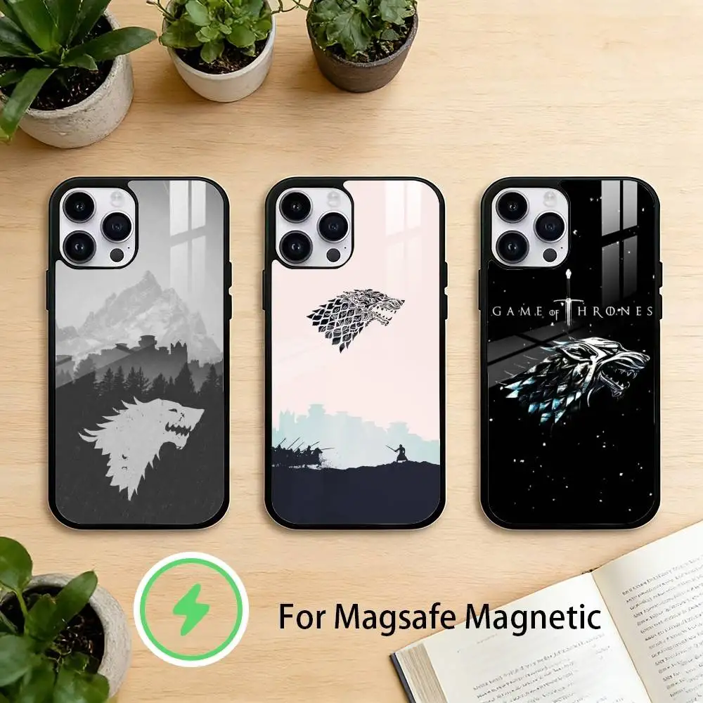 

winter coming stark Phone Case For iPhone 17/16/15/14/13/12/Plus/Pro/Max for Magnetic Wireless Charging