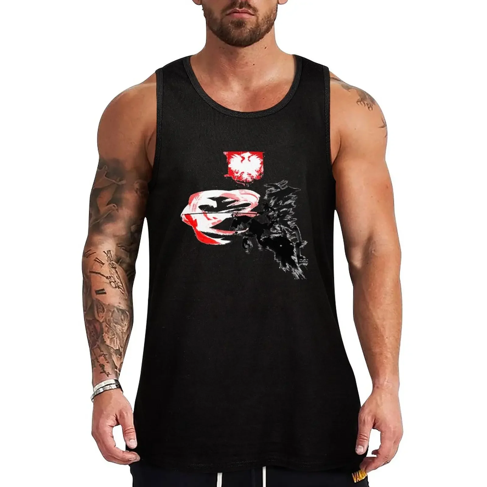 New Polish Hussar Tank Top plain t-shirt bodybuilding man