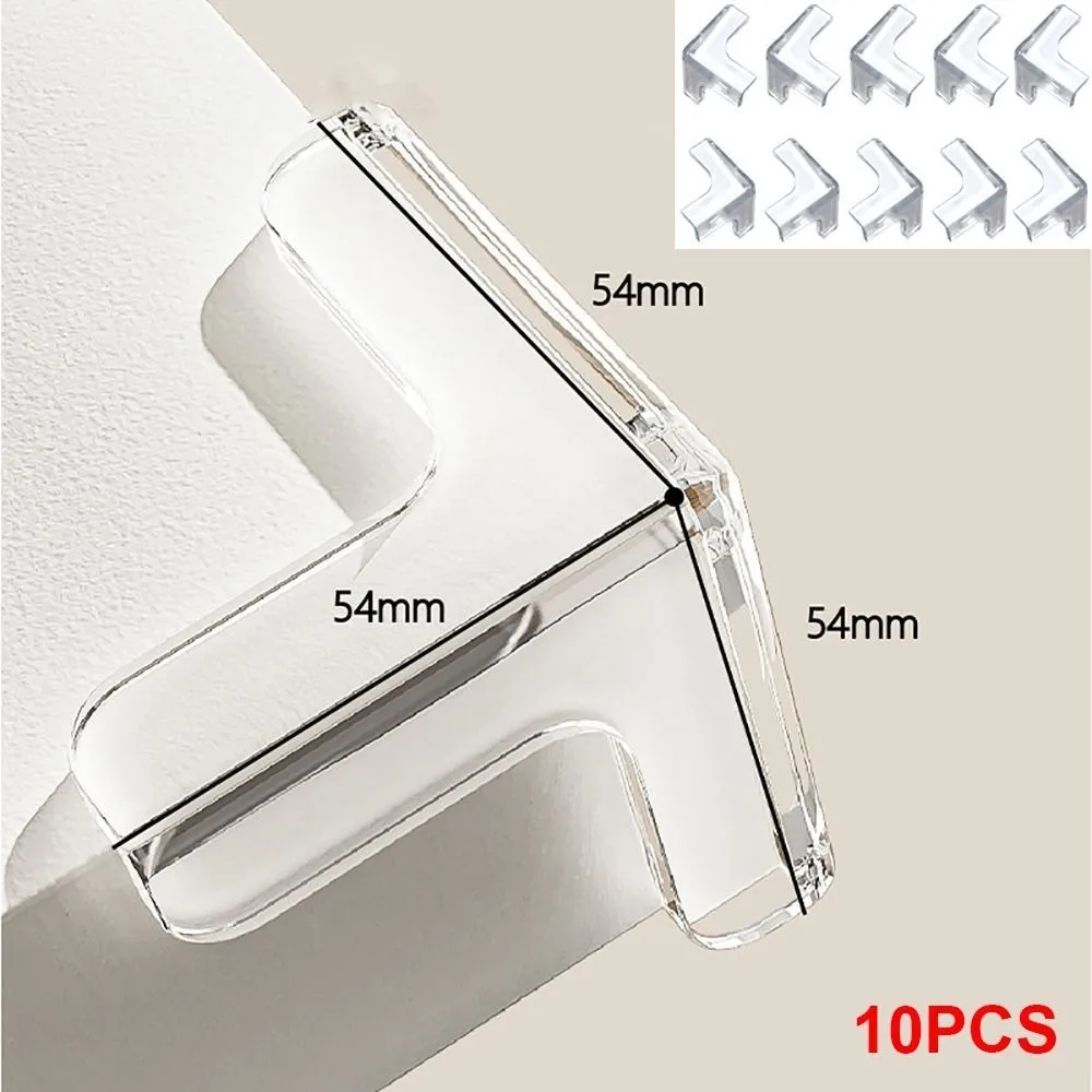 Invisible Anti Collision Baby Proofing PVC Self Adhesive Corner Guard Strip L Type Transparent Airbag Furniture Bumper