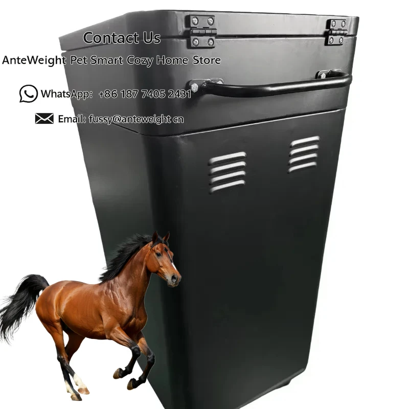 Professional-Grade Metal Saddle Chest, -Duty Storage for Equestrian Tack | Commercial Stable Equipment ,Horse Saddle Box