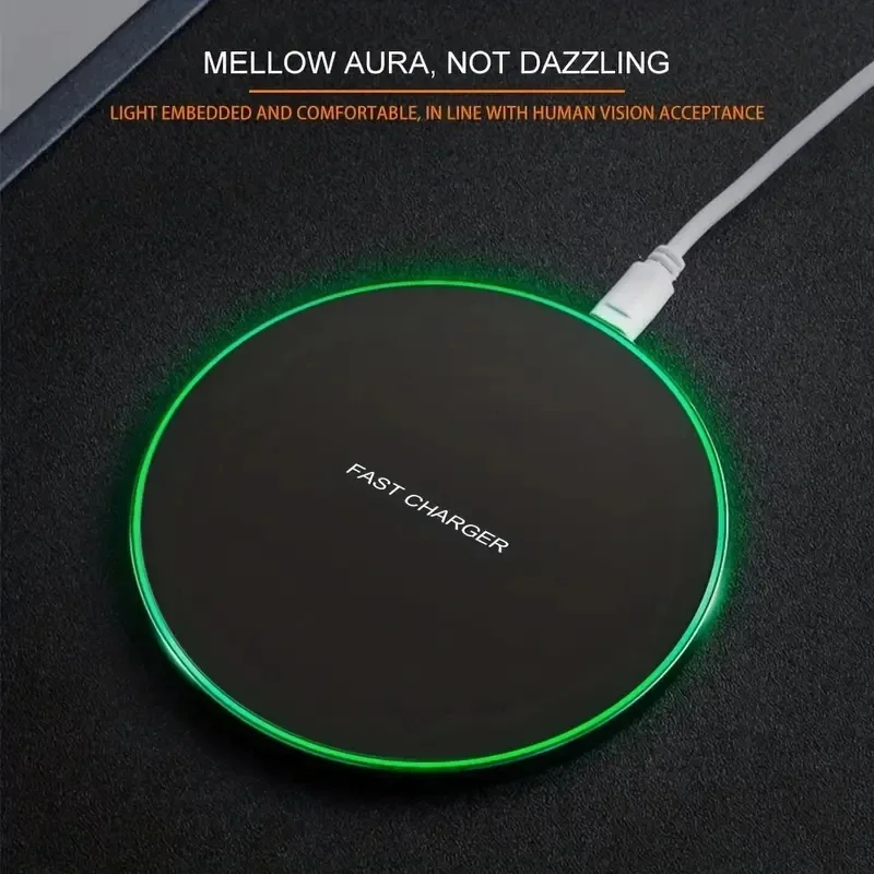Wireless Charger Pad Wireless Chargers for Samsung S26 S25 S24 S23 S22 Fast Charging Dock Station for iPhone 15 14 13 12 Pro Max view 4