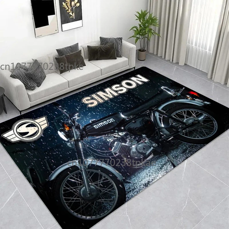 Germany SIMSON Motorcycle Printed Carpet Comfortable Retro Creative Living Room Bedroom Sofa Area Rug,home Decor,Floormat