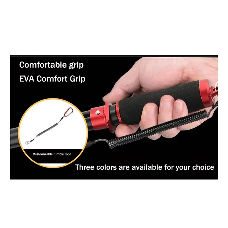 多機能アルミニウム合金延長魚制御装置ルアープライヤー魚クランプ釣り具-ブルー＆ブラック