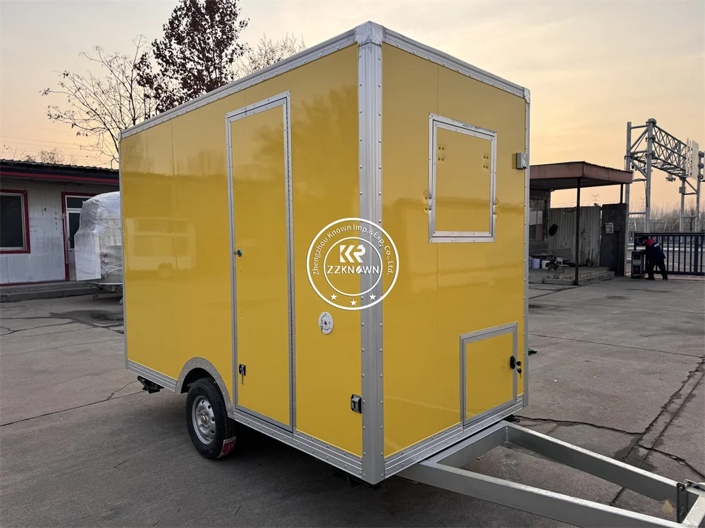 Customized Food Truck Mobile Coffee Shop Kiosk Street Hot Dog Cart Fast Food Truck Trailer Fully Equipped For Sale