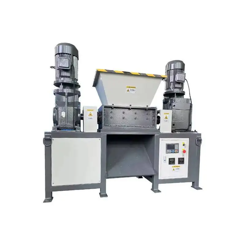 Garbage Wood Plastic Shredder Machine Large Car Shell Dual Shaft Industrial Waste Metal Crusher Household