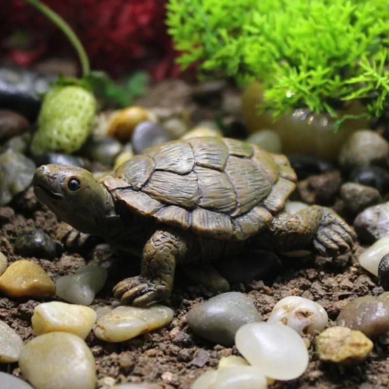 Simulatie Van Kleine Schildpadhars Ambachten Micro-Landschap Tuinieren Balkon Bloempot Sappige Plant Ornamenten Huisdecoratie