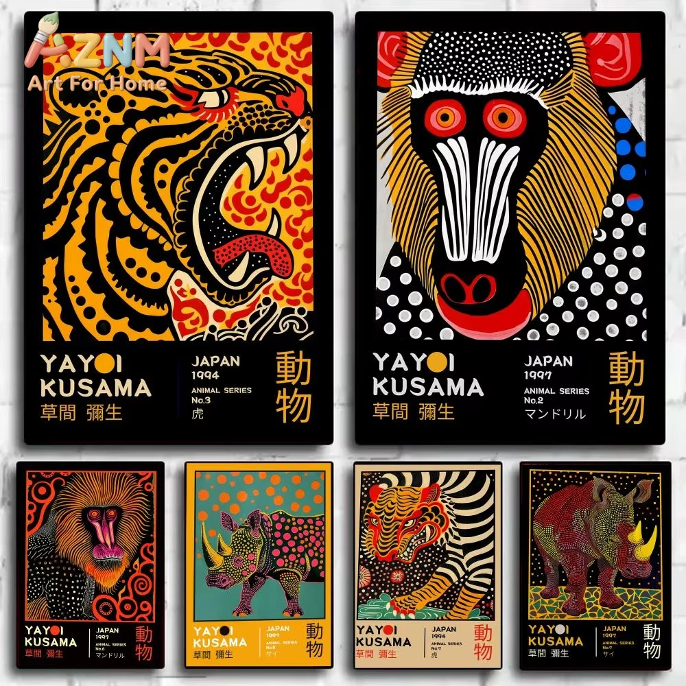 

1pc Pop Artist Yayoi K_Kusama Poster Decorative Wall Art Stickers Mural Photo Print for Home Living Room Hallway Decor