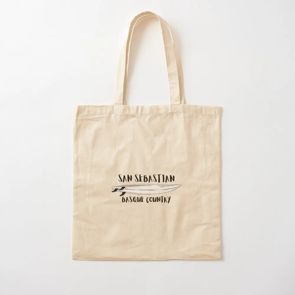 san sebastian surf beach basque country Tote Bag shopper bags tote bag Shopping bags