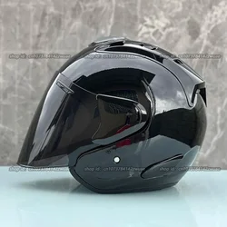 Ram4 Bright Black Half Helmet Men and Women Motorcycle Off-Road Summer Helmet Downhill Racing Mountain Cross Casco Capacete