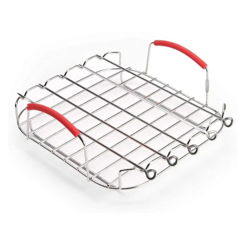 

R1WA Durable Stainless Steel Grilling Holder for Kitchen Outdoor Indoor Cooking