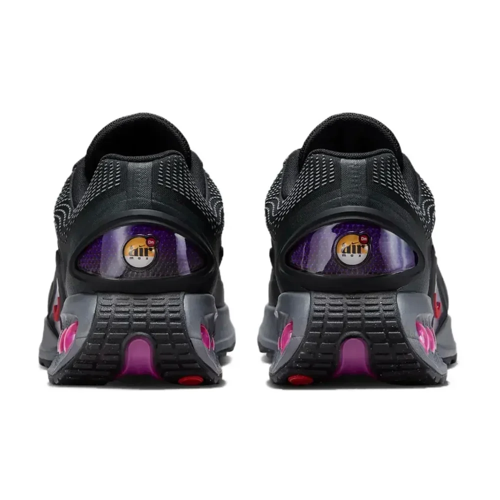 Nike-Chaussures de course Air Max Dn pour hommes, baskets basses, confortables, décontractées, absorption des chocs, anti-ald, couleurs noir et violet