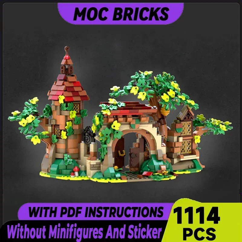 

Moc Building Bricks Ruins In The Forest Technology Modular Blocks Medieval Castle Model Gifts Christmas Toys DIY Sets Assembly