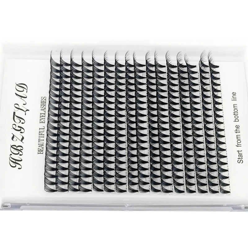 12/16 Lnes Large capacity Premade Russian Volume Fans 5D-20D Mink Eyelashes Short Stem Root tape Eyelash Extensions Supplies