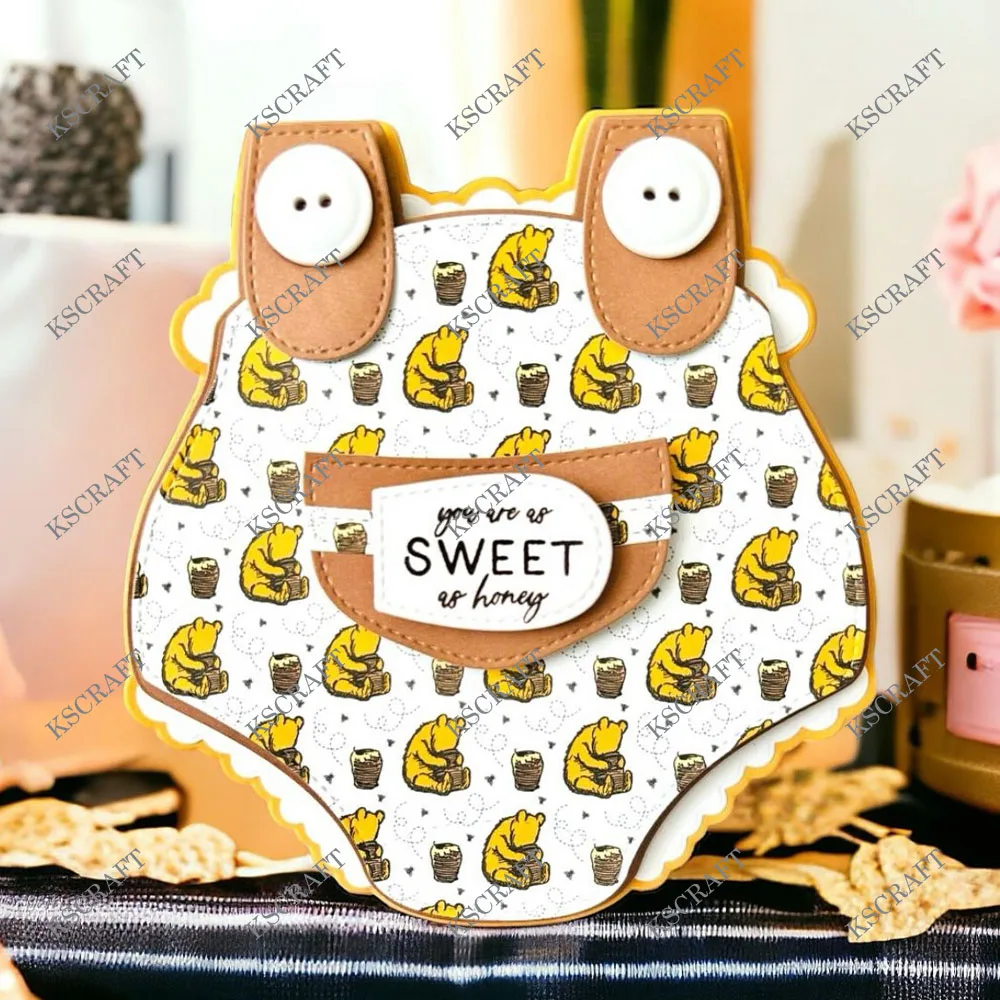 KSCRAFT Baby Onesie Mini Album Metall Stanzformen Schablonen für DIY Scrapbooking Dekorative Prägung DIY Papierkarten