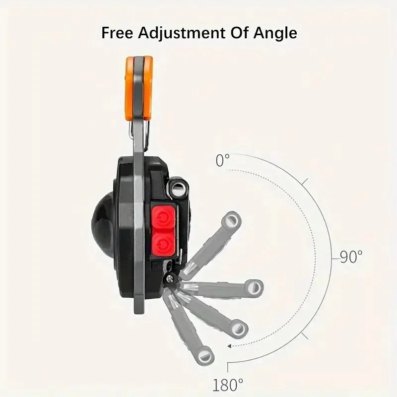 LED Flashlight Rechargeable 4 Gears Multifunction Portable COB Work Lights For Outdoor Emergencies LED Mini Flashlight