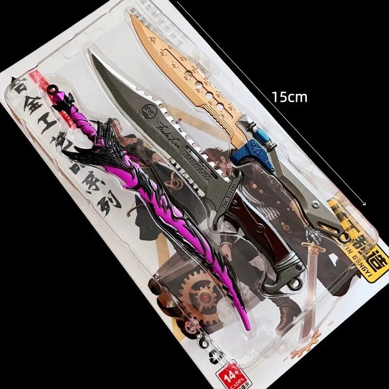 A Set 15cm/5.91in Delta Force Creed Game Weapons Model Prop Desktop Display Ornament Collection Birthday Gift for Girl Boy Toys
