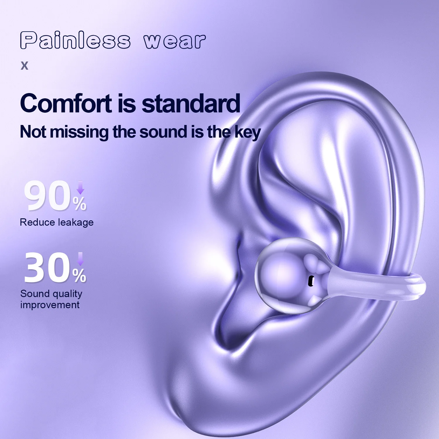 سماعات الرأس المزودة بتقنية البلوتوث SW127 هي مشابك أذن رياضية لاسلكية تدوم طويلاً